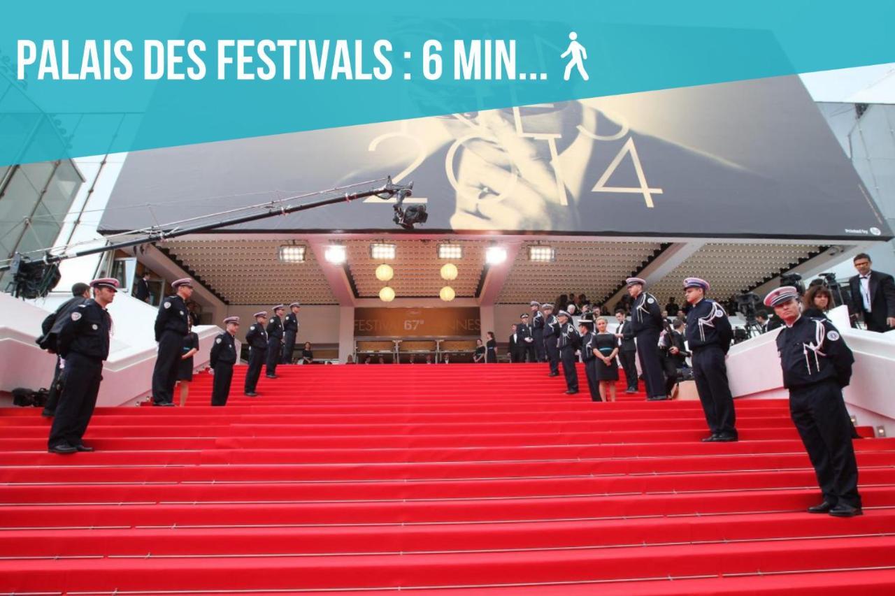 Le Forville : 400M Palais, Calme, Clim Cannes Eksteriør billede